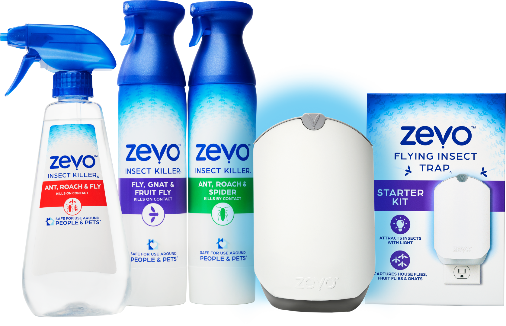 Zevo Products: Multi-Insect Spray, Zevo Insect Trap, Fly Gnat Fruit Fly Spray and Ant Roach Spider Spray